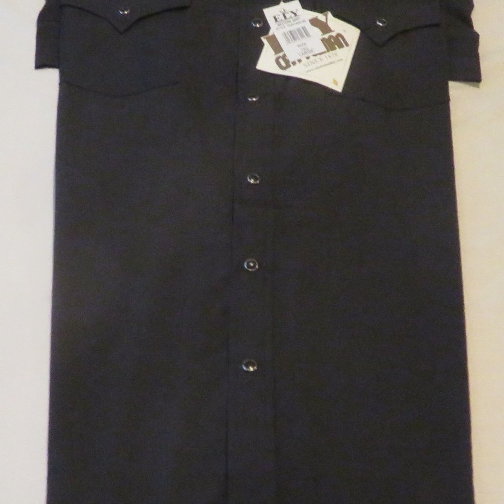 NWT ELY CATTLEMAN WESTERN SHIRT SHORT SLEEVE